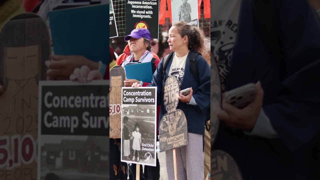 Japanese American internment survivors walk 48 miles to protest immigrant detention in Washington