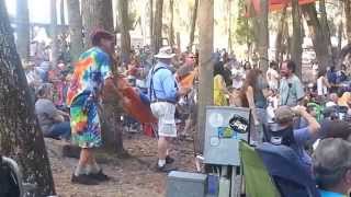 Tie dye dancing guy