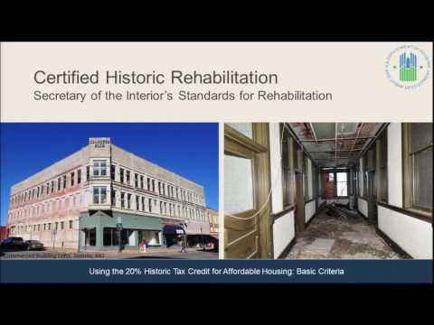 Using the Historic Tax Credit