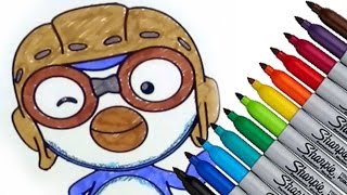 Pororo the Little Penguin Movies Coloring page 2016 New for Kids