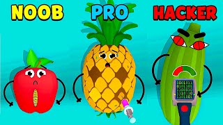 NOOB vs PRO vs HACKER - Fruit Clinic screenshot 2
