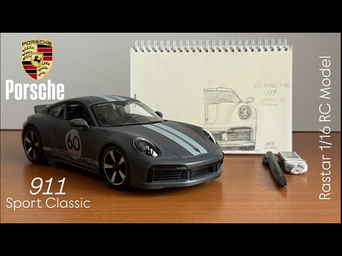 Rastar Porsche 911 Sport Classic 1/16 Scale RC Model - YouTube