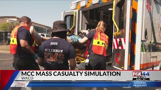 Students’ skills are put to the test in a mass-casualty simulation