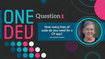 How many lines of code do you need for a C# app? | One Dev Question