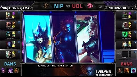 Ninjas in Pyjamas vs Unicorns of Love | Game 3 for 3rd place S4 EU CS #2 Summer 2014 Playoffs