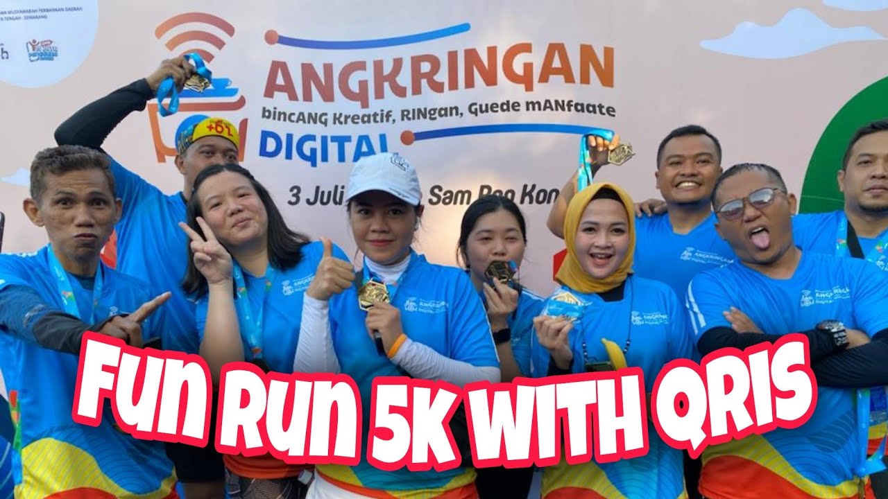 FUN RUN 5K with QRIS | Lounching Pasar Siap QRIS di Jawa Tengah