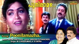 Video thumbnail of "Poonilamazha Peythirangiya Full Video Song | Manathe Kottaram Movie Song | REMASTERED AUDIO"