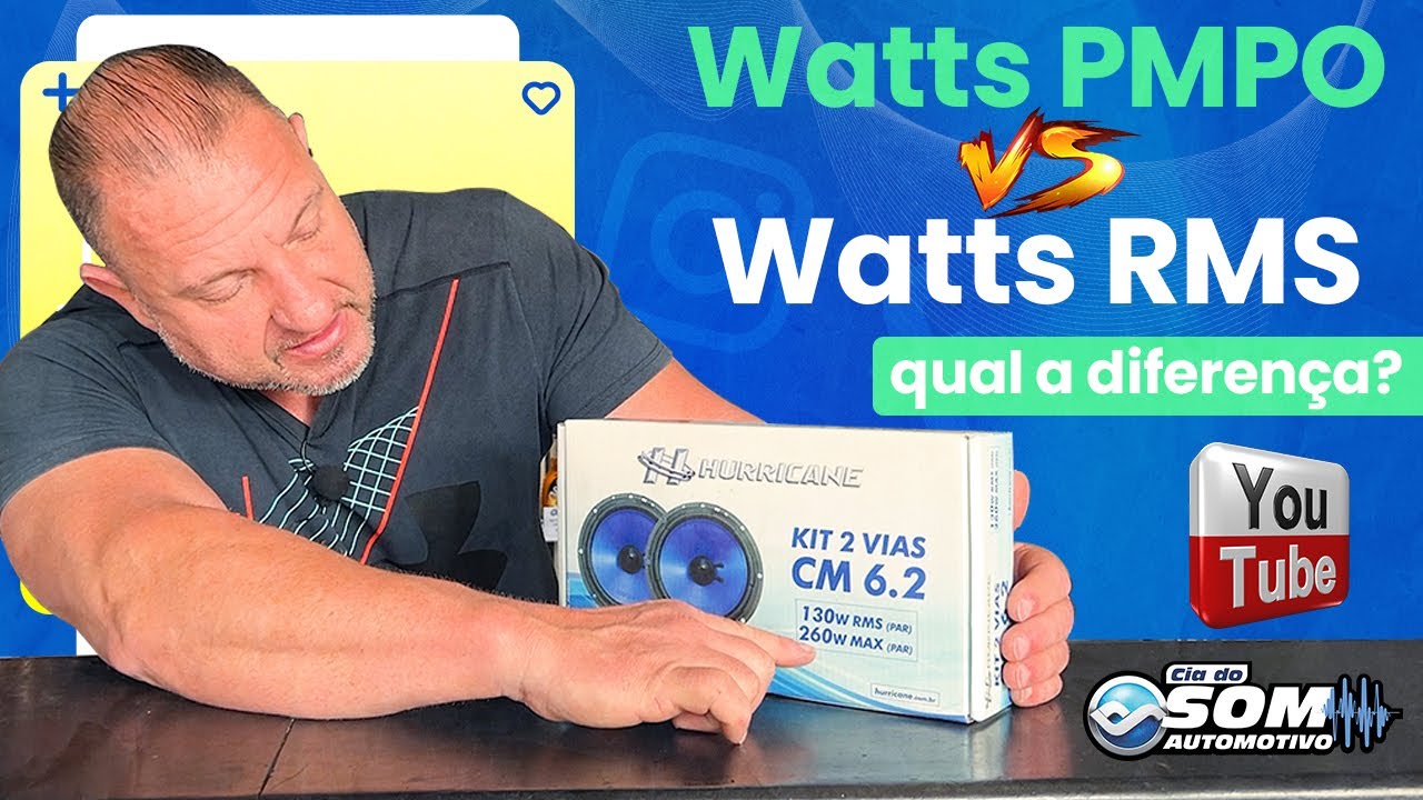 Watt Rms Vs Potencia Watts PMPO vs Watts RMS o qual a diferença? #ciadosom # ...