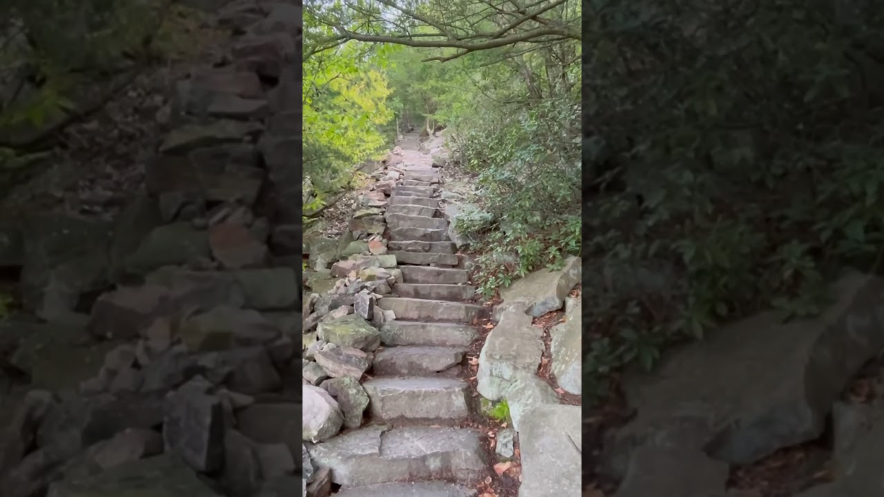 Hiking the 1000 Step Trail in Central Pennsylvania. 