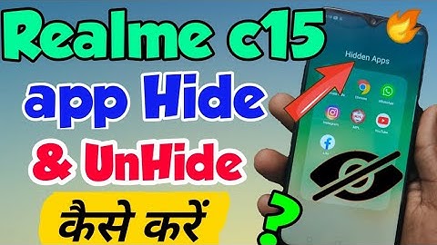Realme c15 Phone mein app hide & UnHide Setting kaise kare | How to enable app Hide in Realme c15