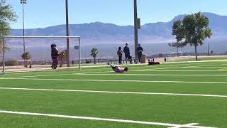 Stockton doing the Worm as goalie 2022 screenshot 4