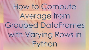 How to Compute Average from Grouped DataFrames with Varying Rows in Python
