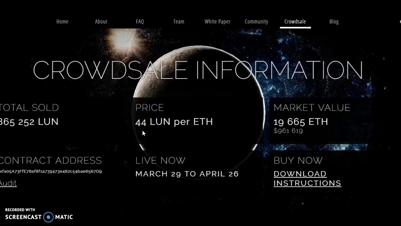 ICO Lunyr осталось 6 дней