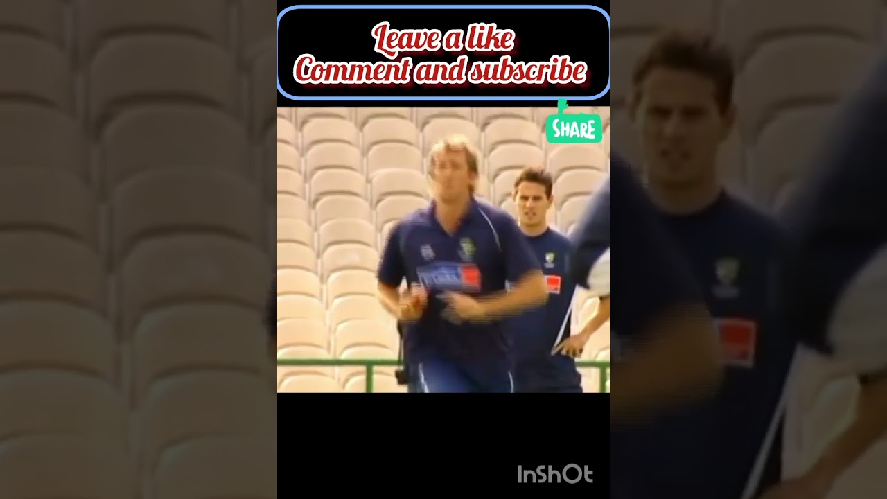 Glenn McGrath fast bowling action in slowmo 😱🔥