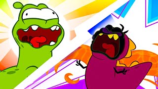 Nomosaurus VS. Giant Spidersaurus!🦕| Om Nom Compilation | Home Learning for Kids 🖍️