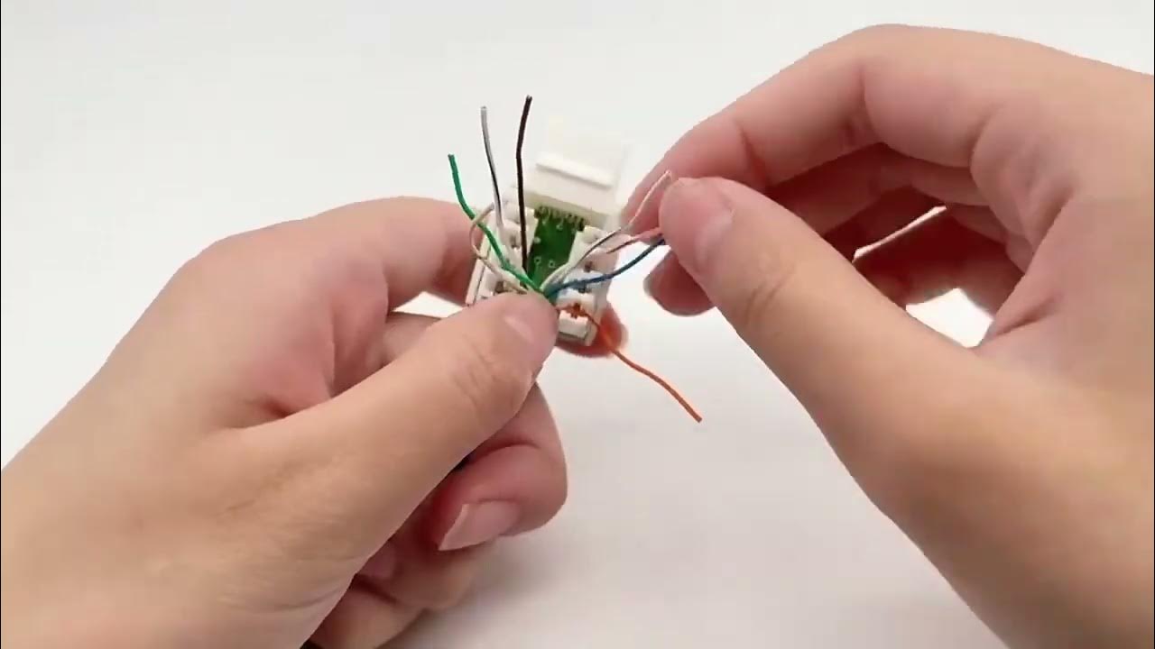 How to install cat5e network module YouTube