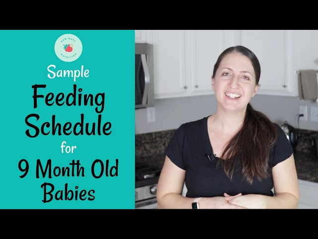 Baby Feeding Schedule: 9 to 12 Months Old