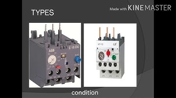 Overload  Relay working,  types and operations in english with subtitle
