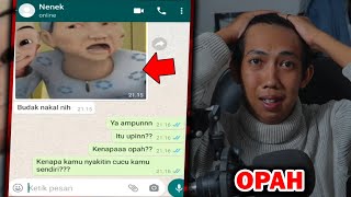 OPAH,UPIN KENAPAA???😱| CHAT HISTORY HORROR TERSERAM