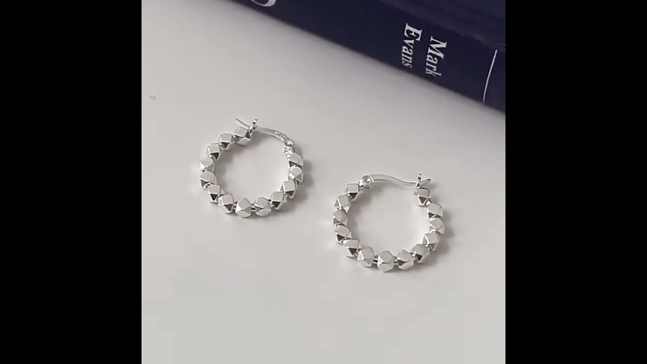 Shell Double Layer Earrings with Diamond Earrings