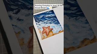 How to Paint a Starfish Scene | Ocean Mini Study