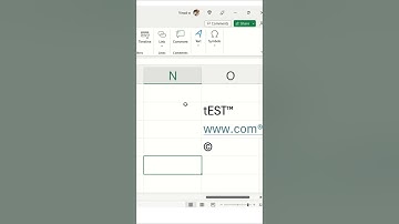 Copyright Trademark Registered Symbol in Excel #shorts #viral