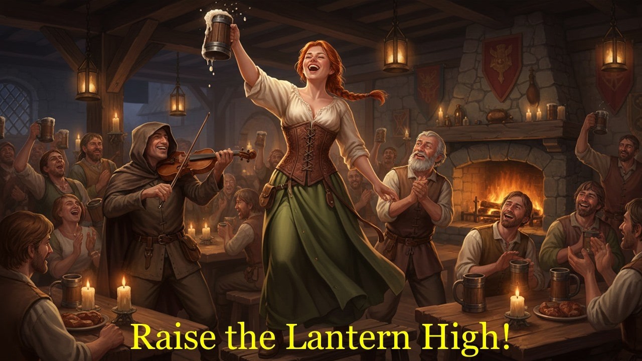 Raise the Lantern High! | Tavern Music for RPG & DnD | Medieval Folk Song