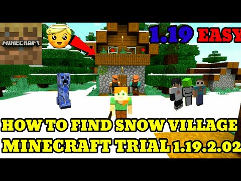 how to find snow village Minecraft trial 1.19 Minecraft trial Mein snow ...