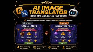 Tired of localizing App Store screenshots one by one, any tool to do it all in one go AI Translate