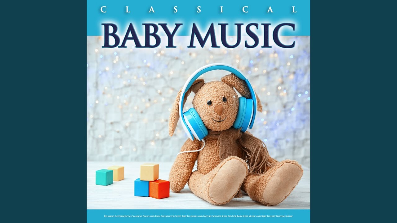 ⁣Aria - Bach - Baby Lullaby - Classical Piano and Rain Sounds - Baby Sleep Music