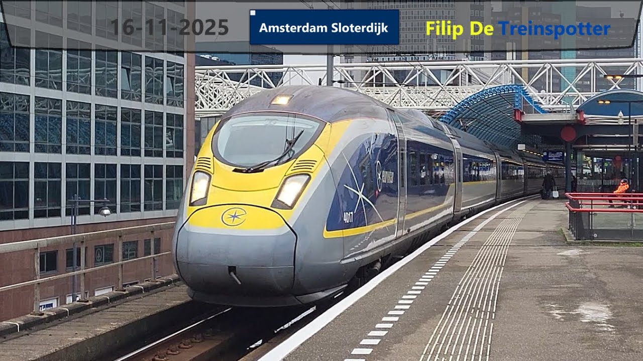 Treinen op station Amsterdam Sloterdijk - 16 november 2025