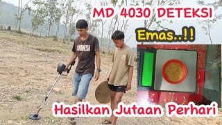 Wow...??? Dapat Emas Bekas Tambang Rakyat. Metal Detektor 4030. Puluhan Gram/Hari.