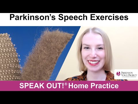 Parkinson’s Speech Exercises: VELCRO