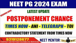 NEET PG 2024  Exam postponement chance  When the registration form will be published  NEET MENTOR