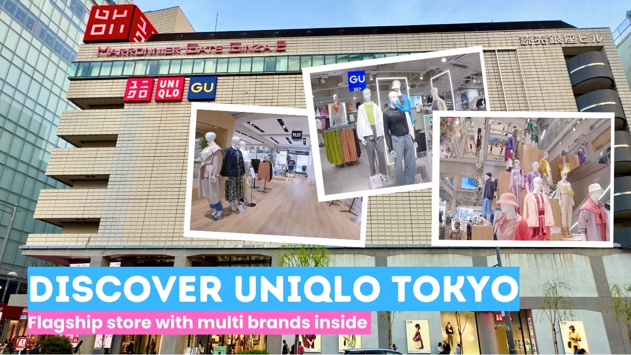 Uniqlo flagship store in Ginza Tokyo is enormous