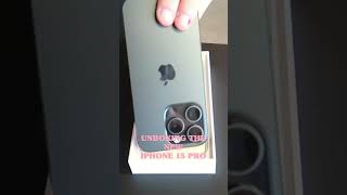 UNBOXING THE NEW IPHONE15 PRO!