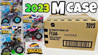 *NEW* 2023 Hot Wheels Monster Truck M Case UNBOXING! Factory Sealed.