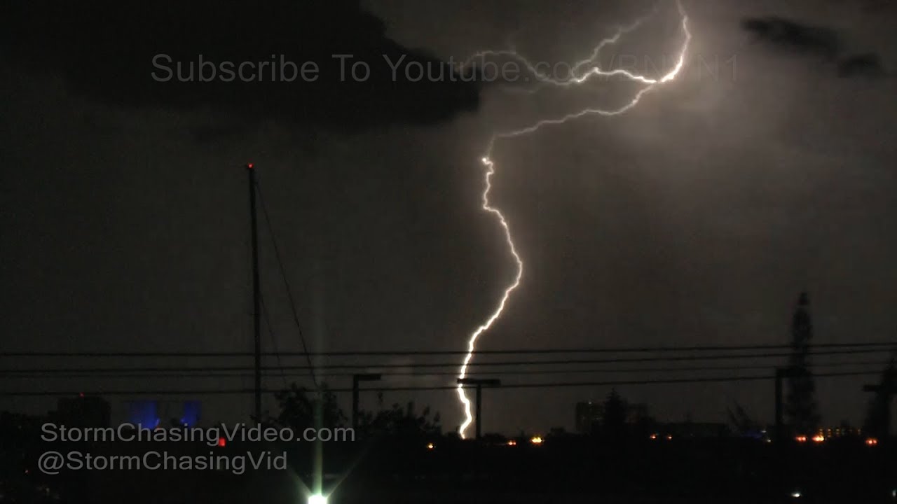 South Florida Lightning Tropical Downpours - 7/12/2017