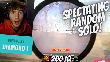 SPECTATING A RANDOM DIAMOND SOLO PLAYER IN WARZONE! (DO NOT PLAY LIKE THIS!) Cold War Warzone