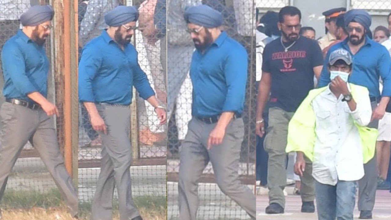 Salman Khan Live Antim Movie Shooting New Look Viral from On Set, Handsome Gabru Sardaar