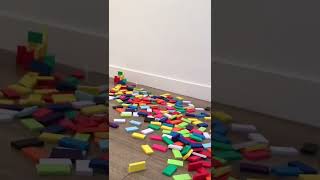 Pyramid dominoes reverse video#short