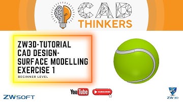 ZW3D Tutorial - Surface Modelling - Beginner level - Exercise 1