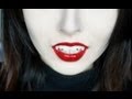 Como fazer dente de vampiro com unha postiça :3