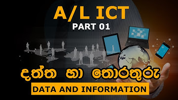 A/L ICT | Lesson 01 | Data and Information - දත්ත හා තොරතුරු | Sinhala | English | RedZone