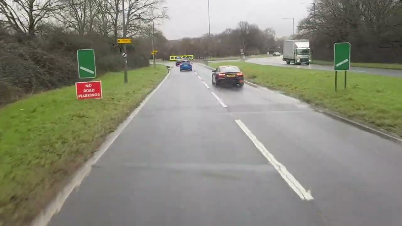 Work road trip from Eastbourne countryside towards London (England) by truck