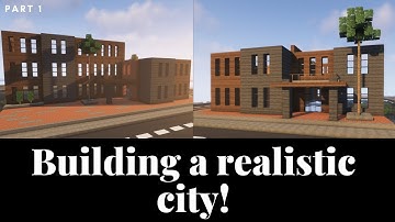 Building a realistic Minecraft city - Episode 3 (Apartment building - Part 1)