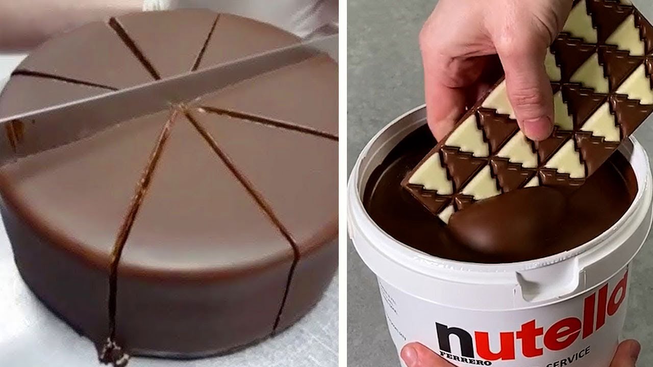 ⁣My Favorite NUTELLA Chocolate Cake Decorating Recipes | Perfect and Easy Cake Ideas