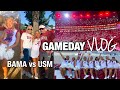 GAMEDAY VLOG: college cheer, family, + try-on haul