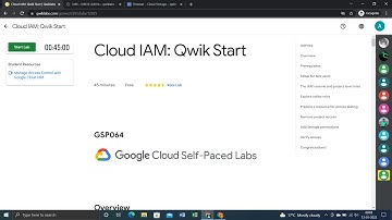 Cloud IAM: Qwik Start |  qwiklabs GSP064 | google cloud lab  full process | complete solution