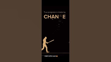 true progress is made by change not chance #motivatedtostudy #motivation#viral #trending